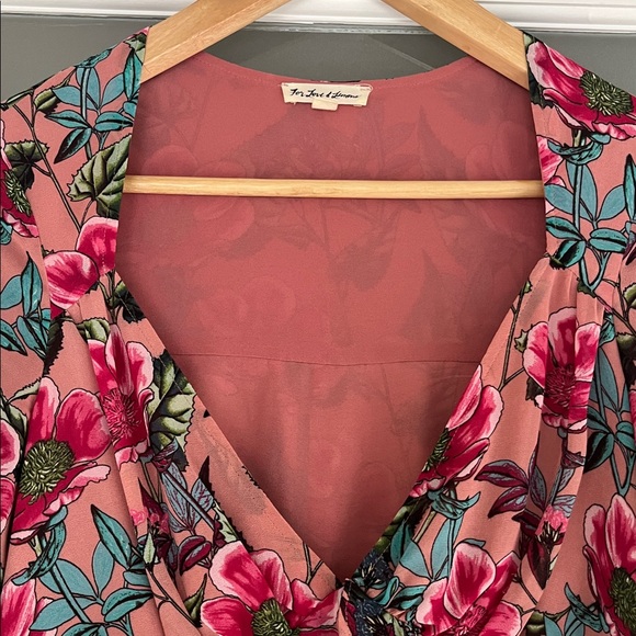 FOR LOVE AND LEMONS floral pink minidress, size small - Picture 4 of 11